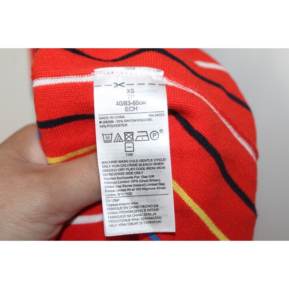 Banana Republic women's striped sleeveless a-line dress size XS colorful knit - Picture 8 of 12